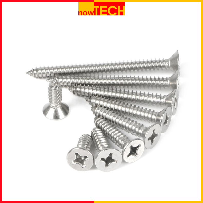 Vít chìm inox 304 bắt gỗ, tắc kê nhựa