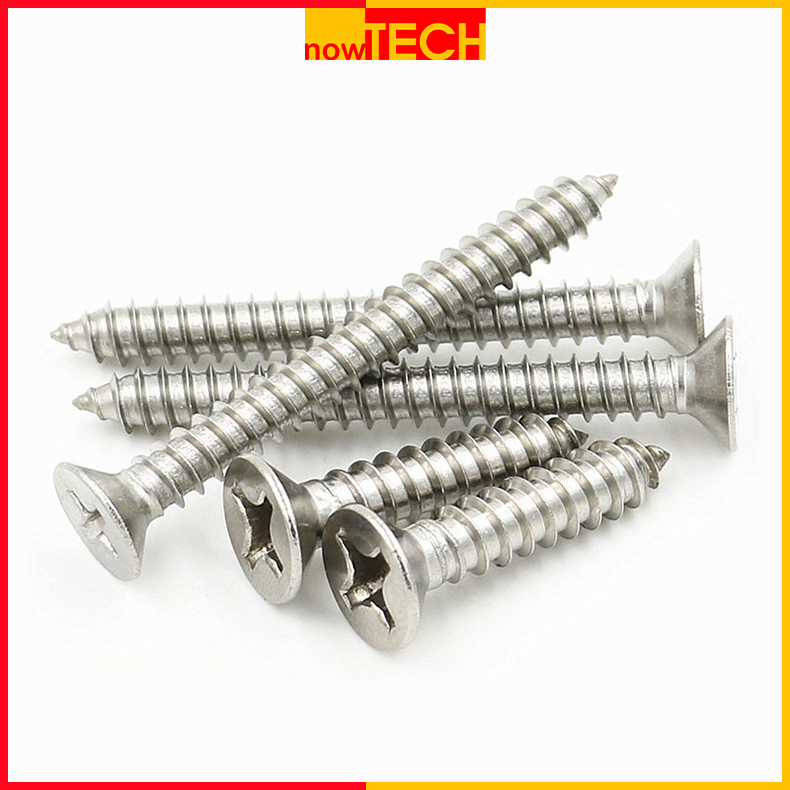 Vít chìm inox 304 bắt gỗ, tắc kê nhựa