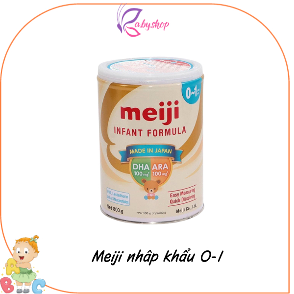 (HCM) Sữa bột Meiji số 0 nhập khẩu 800g date 2024