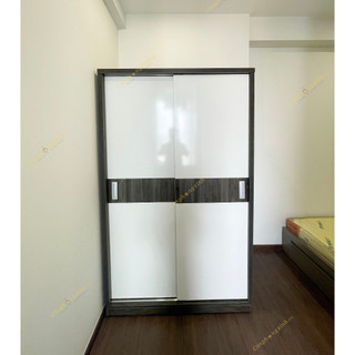 Tủ quần áo, tủ cửa lùa có ngăn hộc để đồ đa năng, gỗ cn MDF, CPX-T02