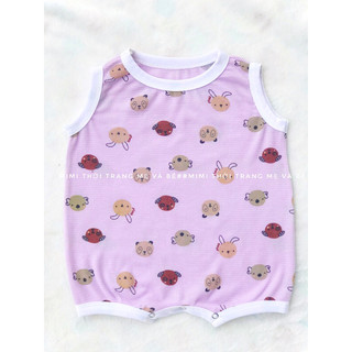 Bộ cộc tay sơ sinh. bodysuit cho bé trai bé gái mẫu body chip hè sơ sinh vải cotton mềm mịn dễ thương