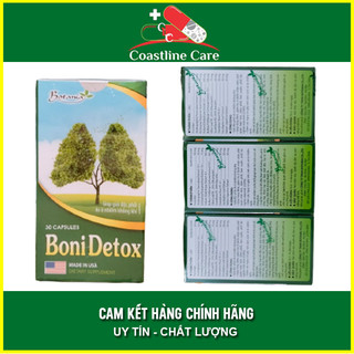 BoniDetox (Hộp 30 viên) - Boni Detox hỗ trợ giải độc phổi và giảm nguy cơ u bướu phổi của Mỹ
