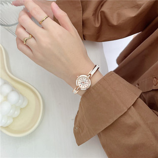 Đồng hồ nữ ie-ly, mặt tròn, dây kim loại chống gỉ, thiết kế nhỏ gọn, tinh tế - tinystudio