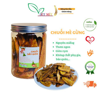 Chuối mè gừng sấy giòn 500gr