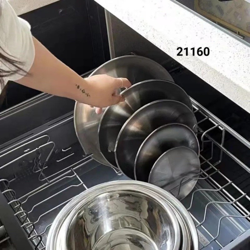 Set 5 đĩa inox Zwillings -Hàng nhập khẩu từ Đức Bộ đĩa inox 5 size chính hãng