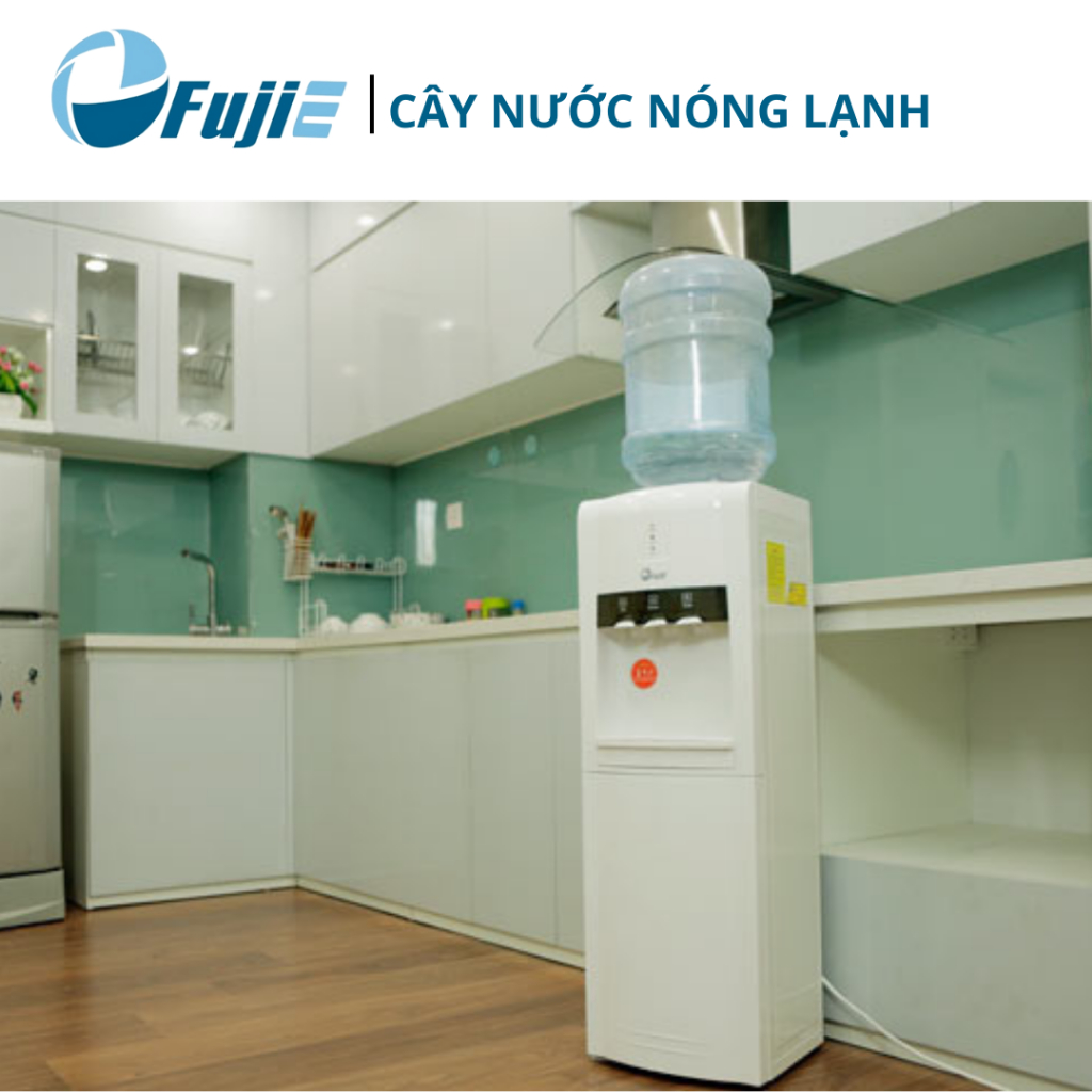 Cây nước nóng lạnh 3 vòi WD1800C Fujie làm lạnh nhanh bằng block nhập - khẩu Nhật Bản