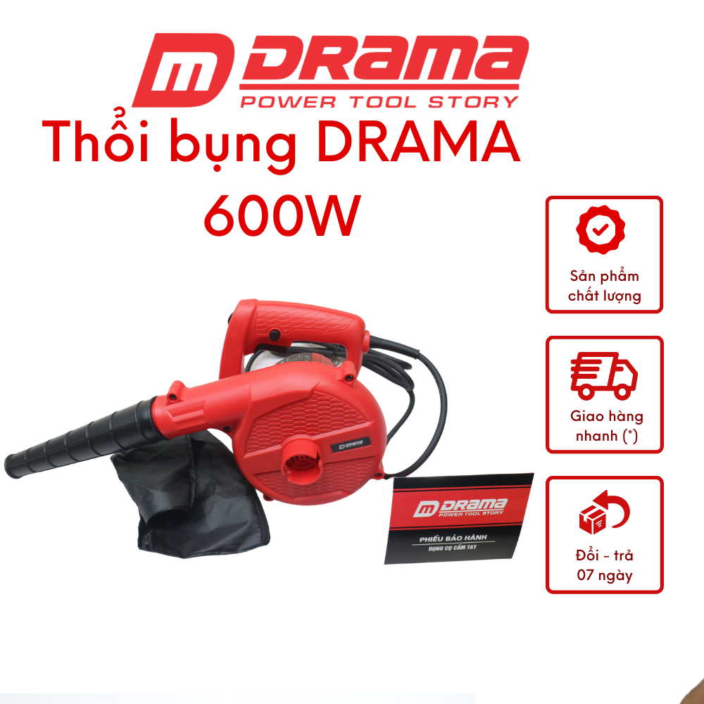 Máy Thổi Bụi Cầm Tay DRAMA Công Suất Lớn 600W Cao Cấp