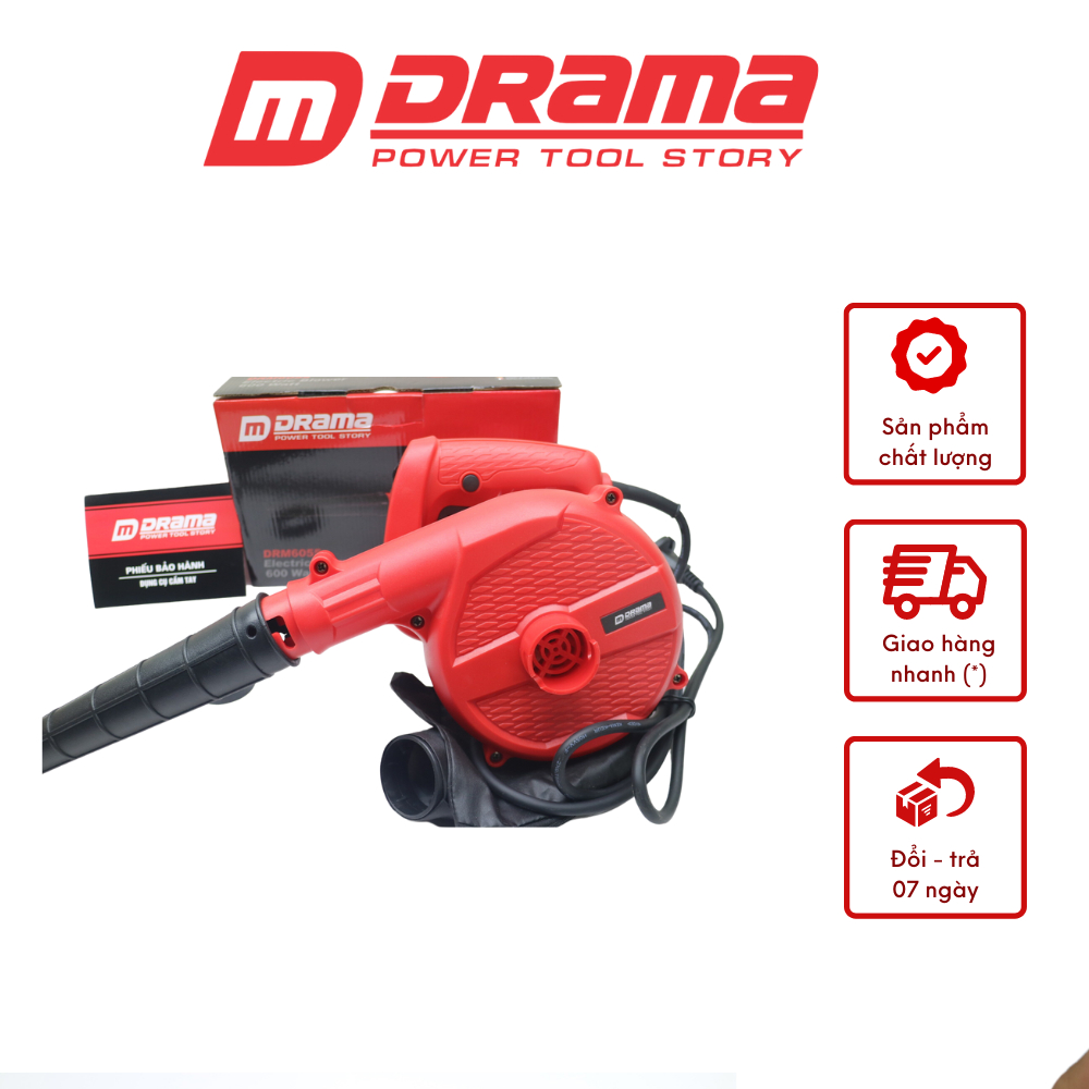 Máy Thổi Bụi Cầm Tay DRAMA Công Suất Lớn 600W Cao Cấp