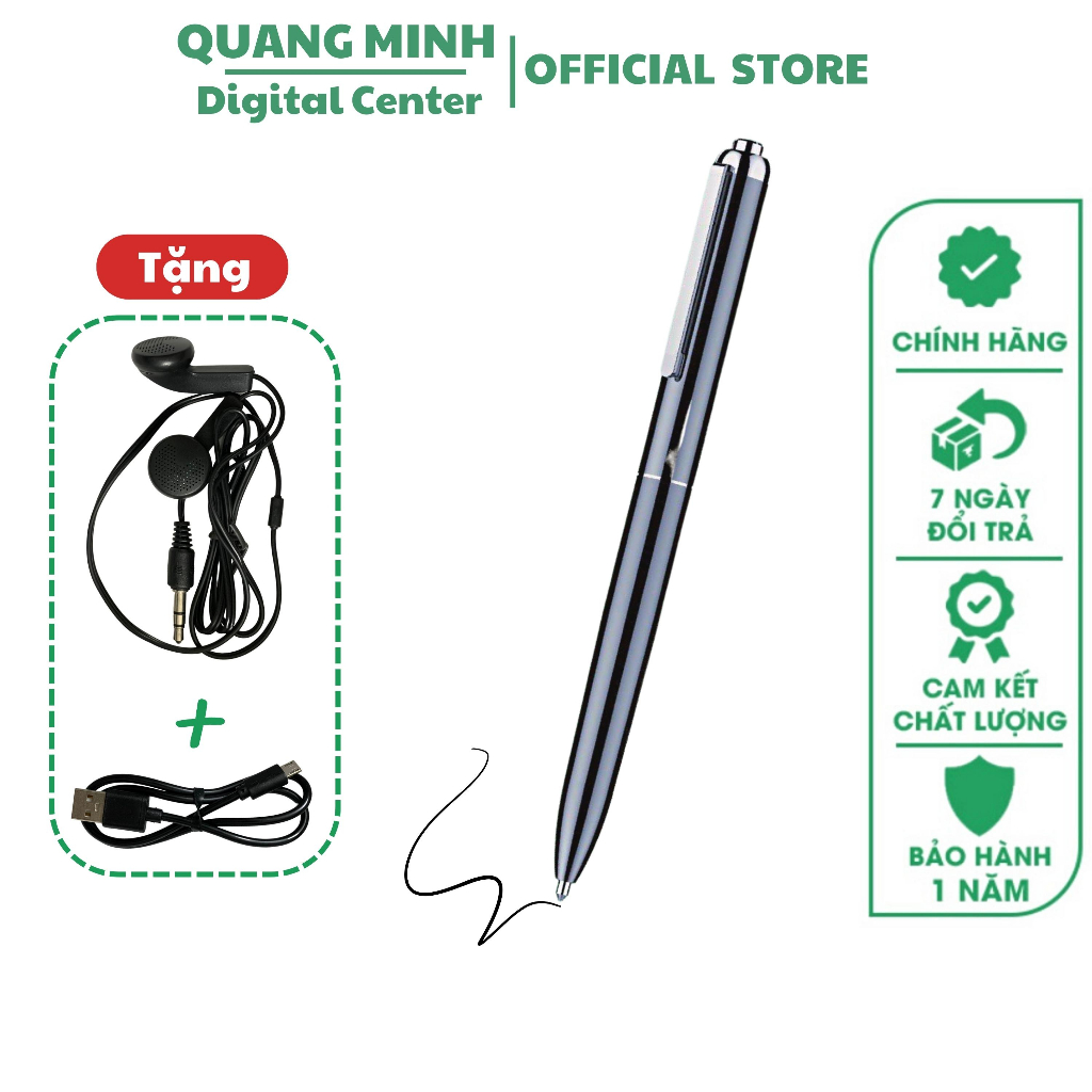 Bút ghi âm P150 - v2 dung lượng 32GB, máy ghi âm dạng bút ghi âm chuyên nghiệp lọc tạp âm cực tốt Bảo Hành 2 Năm
