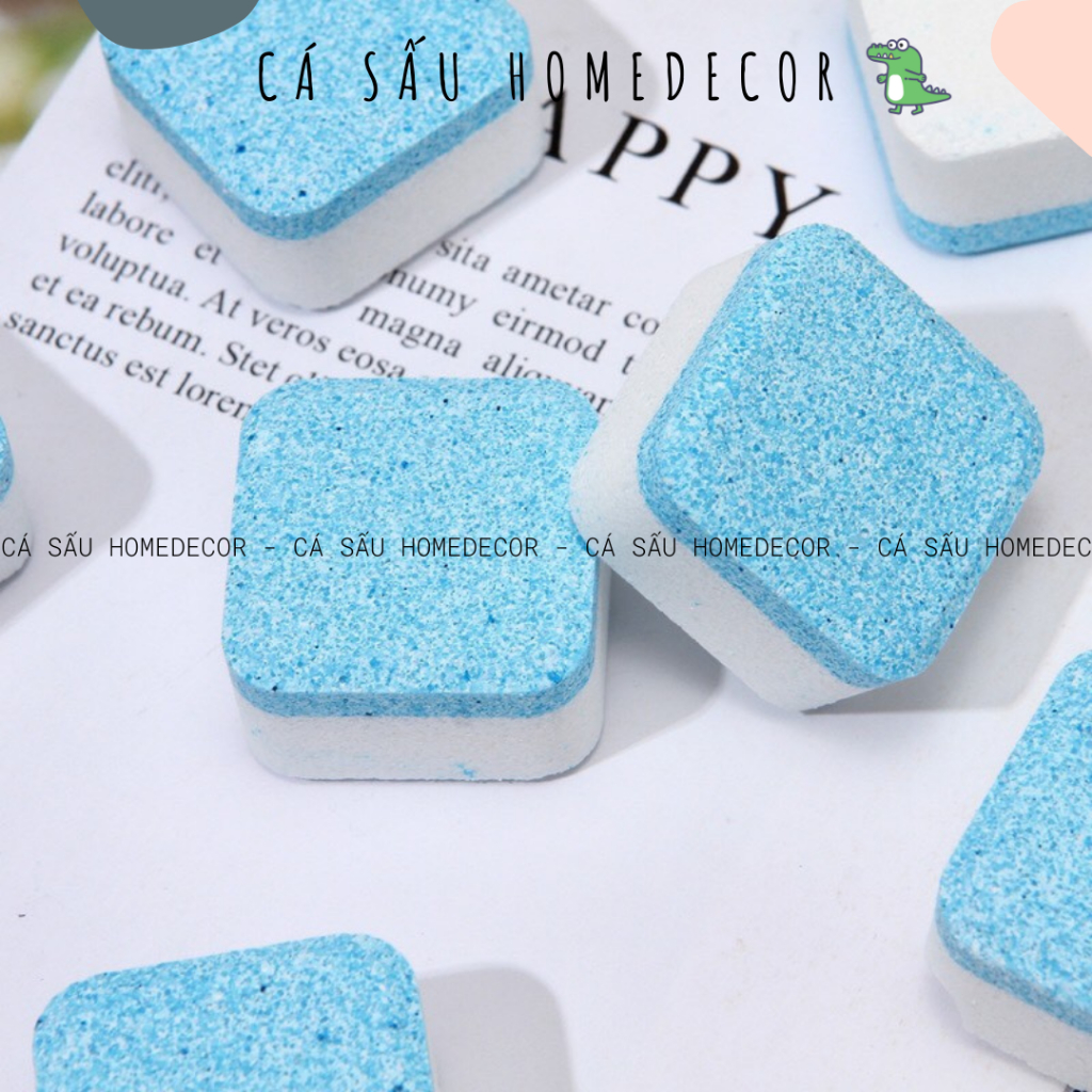 Viên Vệ Sinh Máy Giặt Cửa Trên Máy Giặt Cửa Trước Hộp 12 Viên