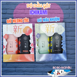 (Mẫu mới) Dầu gội Ichikami ngăn rụng tóc, giữ màu nhuộm Nhật Bản 480g