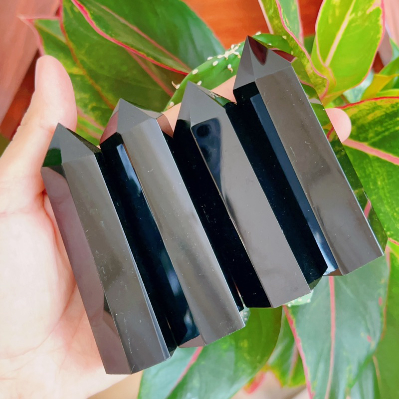 Trụ đá Năng Lượng, Đá Bảo Vệ, trụ đá Black Obsidian, Đá Healing để bàn
