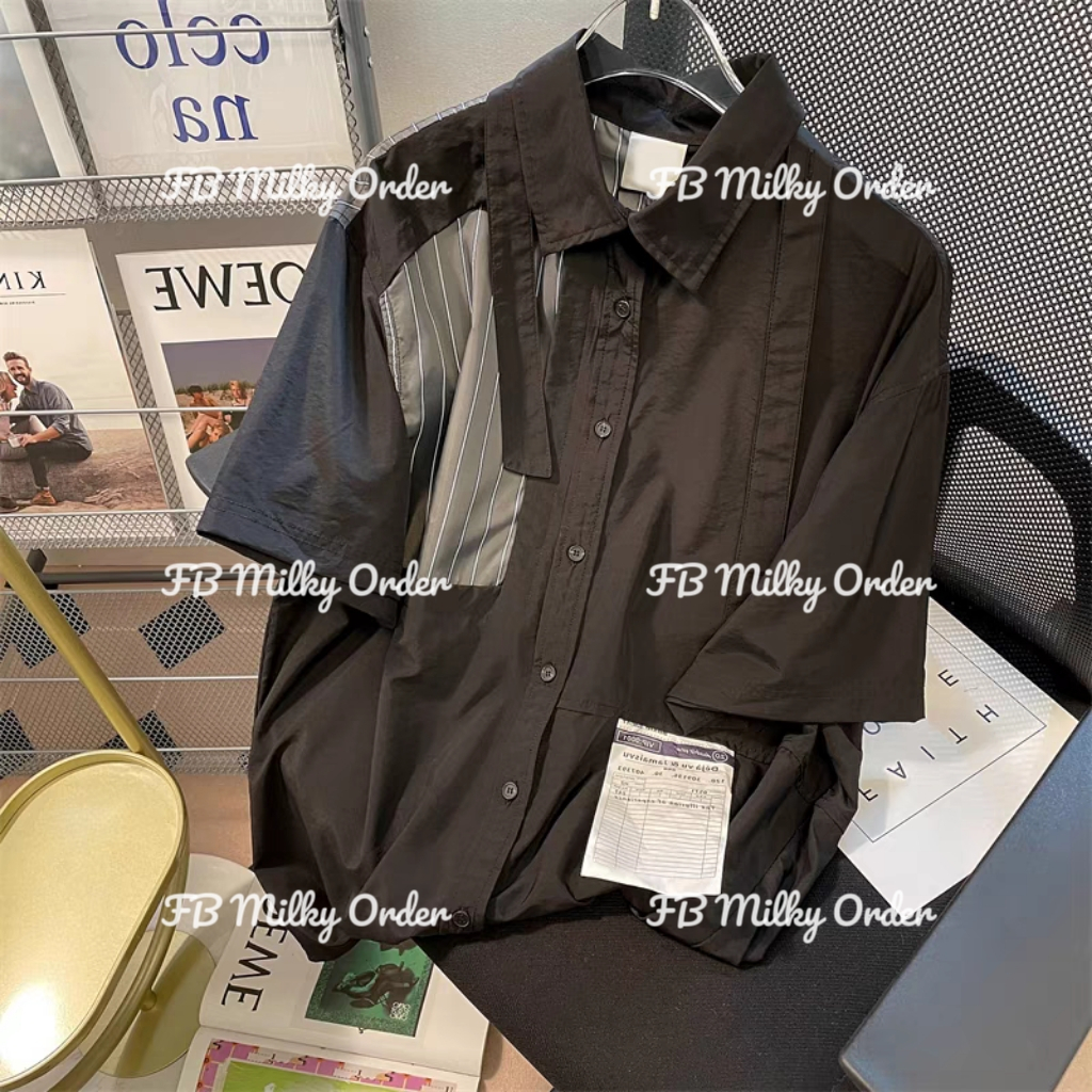 Milky Order Áo sơ mi áo polo custom unisex nam nữ bigsize 2XL form rộng trẻ trung Hàn Quốc hot trend taobao ulzzang