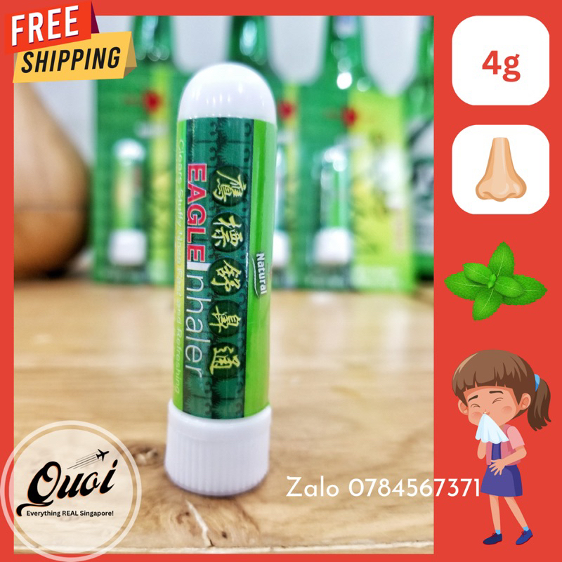Ống hít Hiệu Con Ó - Eagle Brand Oil - ống hít thông mũi, hỗ trợ giảm nghẹt mũi chính hãng Con Ó
