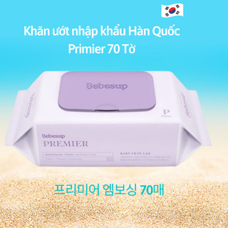 Khăn Ướt Hàn Quốc Primier 70 TờThương Hiệu Bebesup