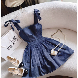 ĐẦM JEAN 2S CỘT VAI