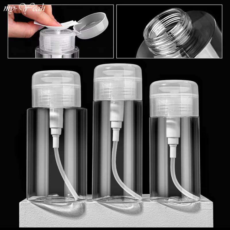 Chai chiết tẩy trang, toner nắp nhún tiện dụng 120ml-200ml