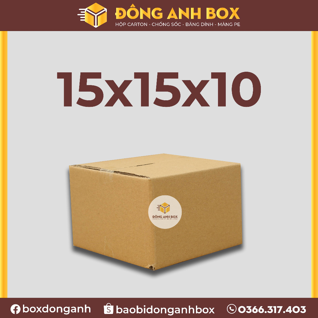 Hộp 15x15x10 Dùng Để Đóng Gói Hàng Hóa