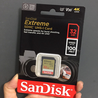 [32GB; 64GB; 128GB; 256GB] Thẻ nhớ SD tốc độ 180Mb/s Sandisk Extreme SDSDXV5