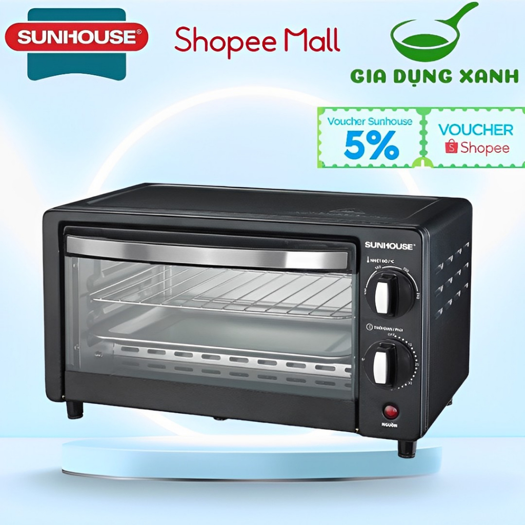 Lò nướng điện 10L SUNHOUSE SHD4206 bảo hành 12 tháng chính hãng toàn quốc