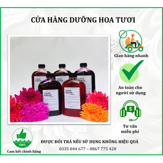 Nước nhuộm hoa tươi đổi màu Color Sodium nhập khẩu Israel, thuốc nhuộm hoa cắt cành lên màu nhanh chai 500ml