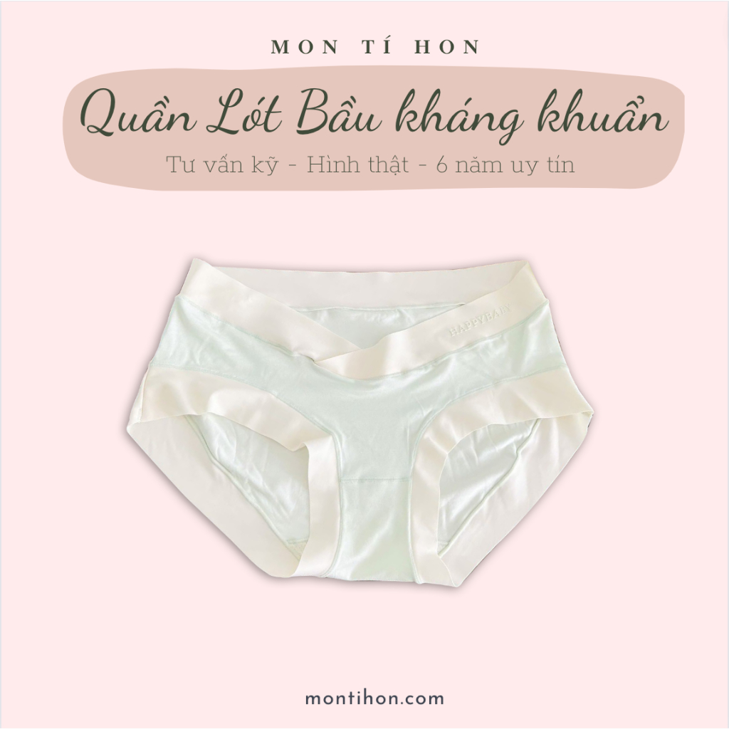 Quần Lót Bầu Chất Cotton Lụa Không Viền Siêu Mềm Mịn, Đáy Kháng Khuẩn