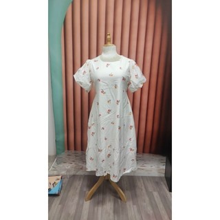 BIGSIZE ĐẦM HOA DÀI CỔ TRÒN MAXI