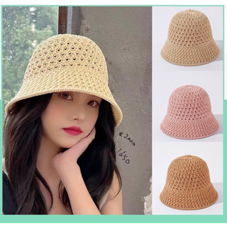 Hot - Mũ bucket đan cói phong cách Hàn Quốc siêu xinh