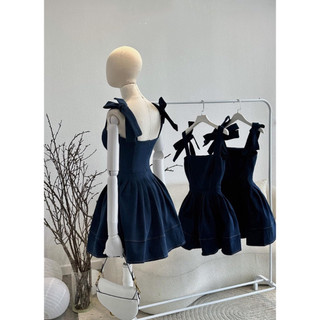 ĐẦM JEAN 2S CỘT VAI