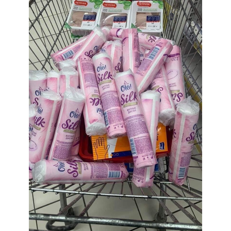 Bông tẩy trang ola silk Nga