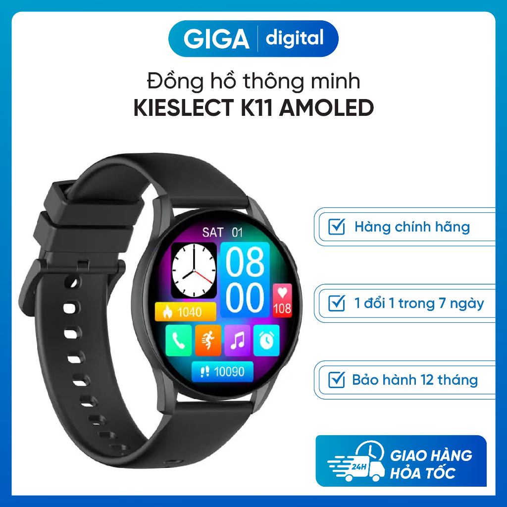 [HCM] Đồng hồ thông minh Kieslect K11 AMOLED Bản Quốc Tế | BigBuy360 - bigbuy360.vn