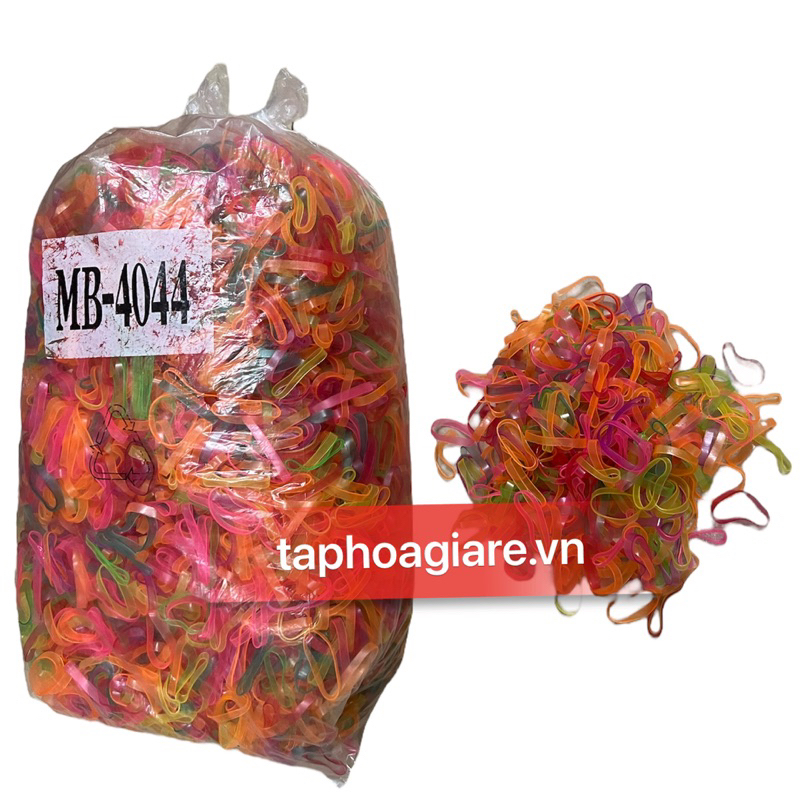 Sỉ 1 kg Chun nịt đen, nhiều màu buộc tóc siêu dai siêu bền