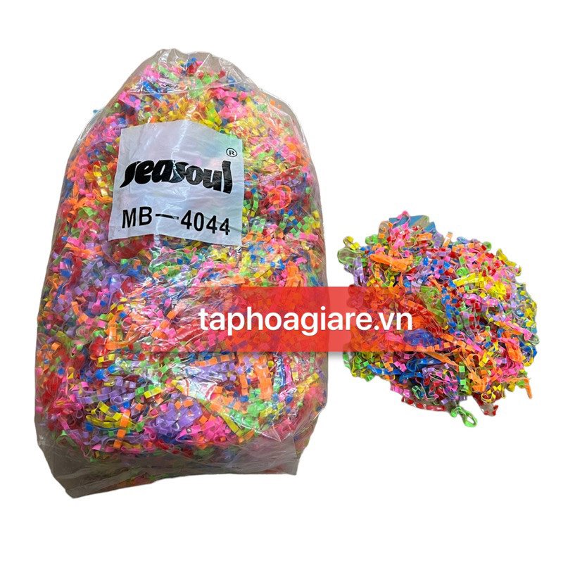 Sỉ 1 kg Chun nịt đen, nhiều màu buộc tóc siêu dai siêu bền