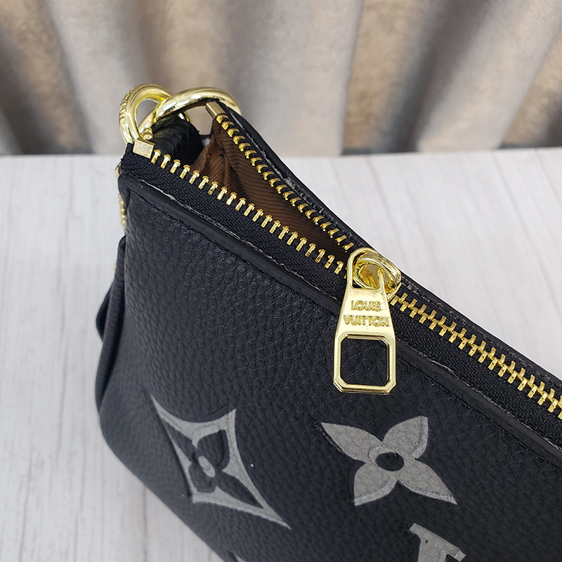 Túi Pochette quai ngọc họa tiết lớn kèm 3 dây full box