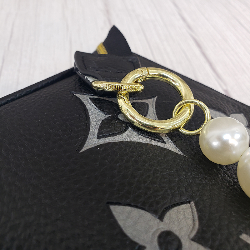 Túi Pochette quai ngọc họa tiết lớn kèm 3 dây full box