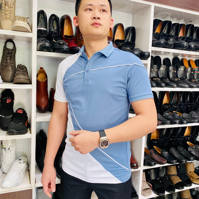 Áo polo phối viền hàng quảng châu cao cấp, áo thun cổ bẻ nam mẫu mới nhất năm nay sỉ ibox