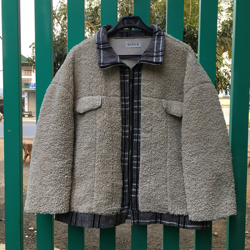 Khoác lông cừu NoBrand winter lamb wool teddy coat