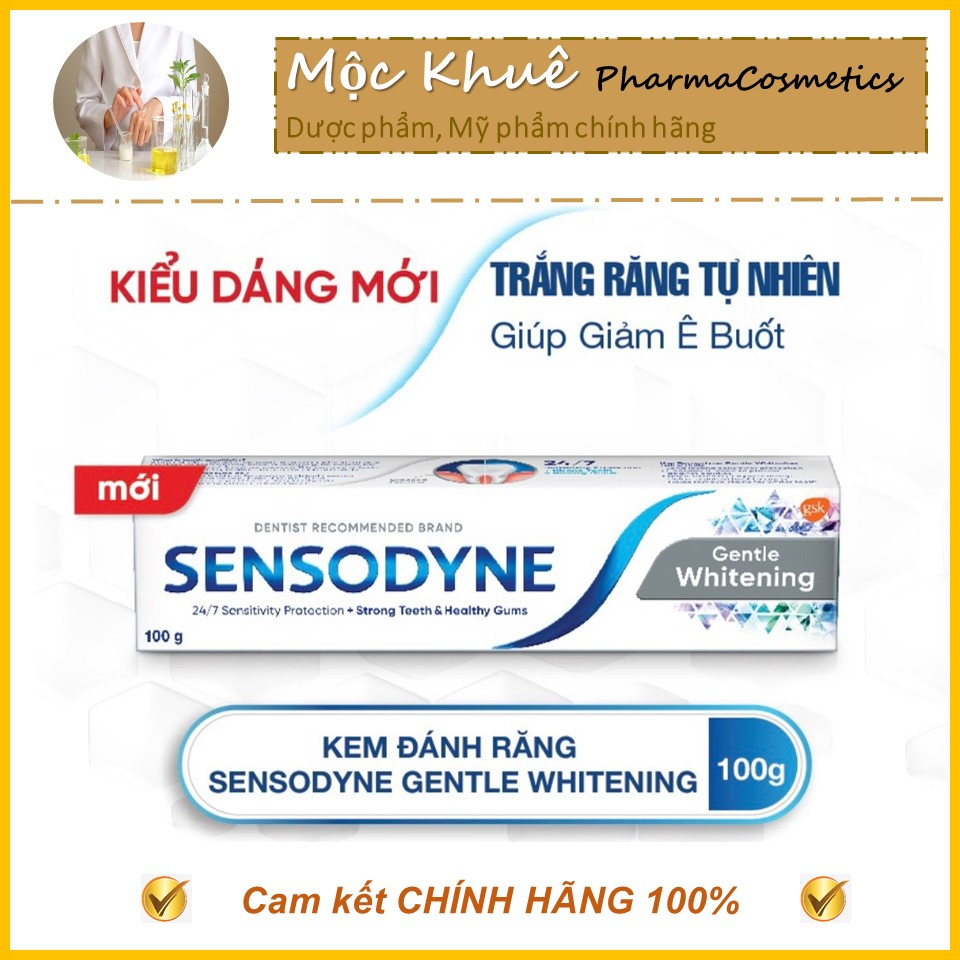 Sensodyne kem đánh răng Trắng răng Bảo vệ toàn diện Multicare Deep Clean Sạch sâu Bạc hà thơm mát giảm ê buốt răng