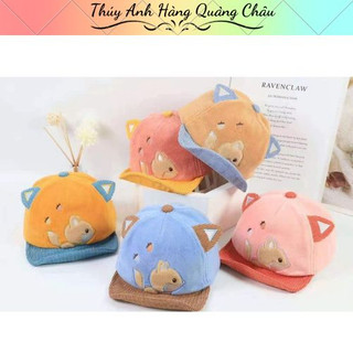 Mũ Lưỡi Trai Mềm Cho Bé Tai Mèo Dễ Thương Từ 3 Tháng - 2 Tuổi - Hàng Quảng Châu Cao Cấp(M12)