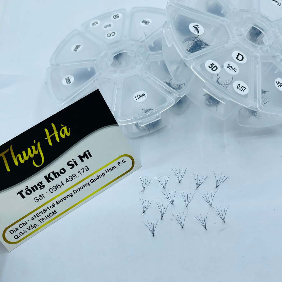 MI FAN 5D MIX (9-13) mm dày 0.07_CONG C-CC-D HỘP 500 FAN_DỤNG CỤ NỐI MI_THÚY HÀ