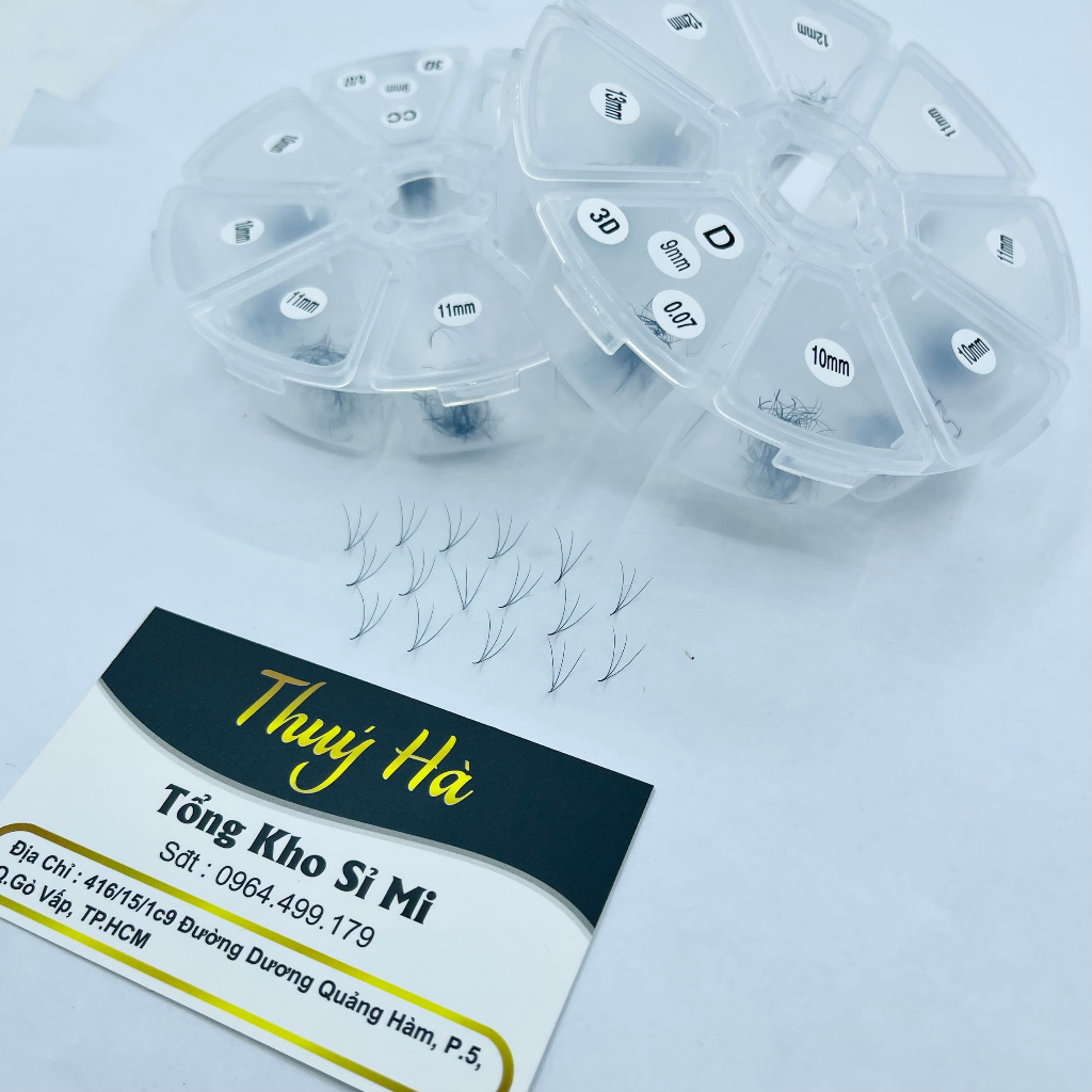 MI FAN 3D MIX (9-13) mm dày 0.07 _CONG C-D HỘP 500 FAN_DỤNG CỤ NỐI MI_THÚY HÀ