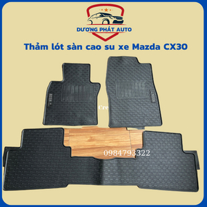Thảm Lót Sàn Mazda CX30, Thảm Sàn Cao Su Đúc Không Mùi, Cao Cấp Nissin