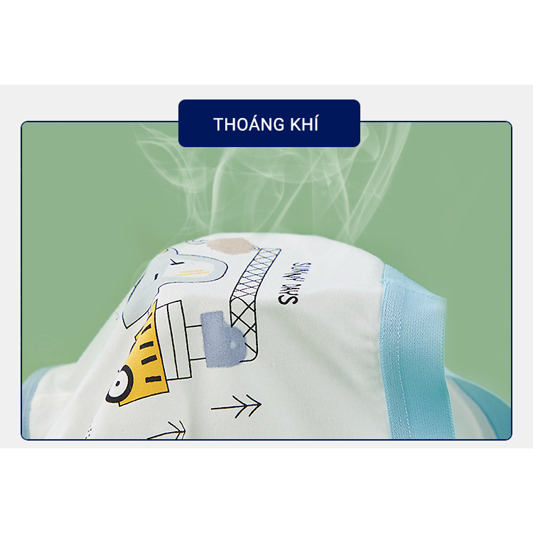 Quần lót bé trai boxer EROKIDS quần sịp bé trai dáng đùi hoạ tiết ô tô xe cẩu máy xúc chất cotton kháng khuẩn