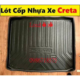 Lót Cốp Nhựa Huyndai Creta 2022-24 Mẫu Nhựa Dẻo TPO Cao Cấp Không Mùi Hàng Loại 1