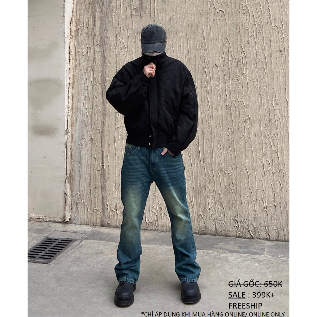 Quần jeans nam ống loe xu hướng Hàn Quốc