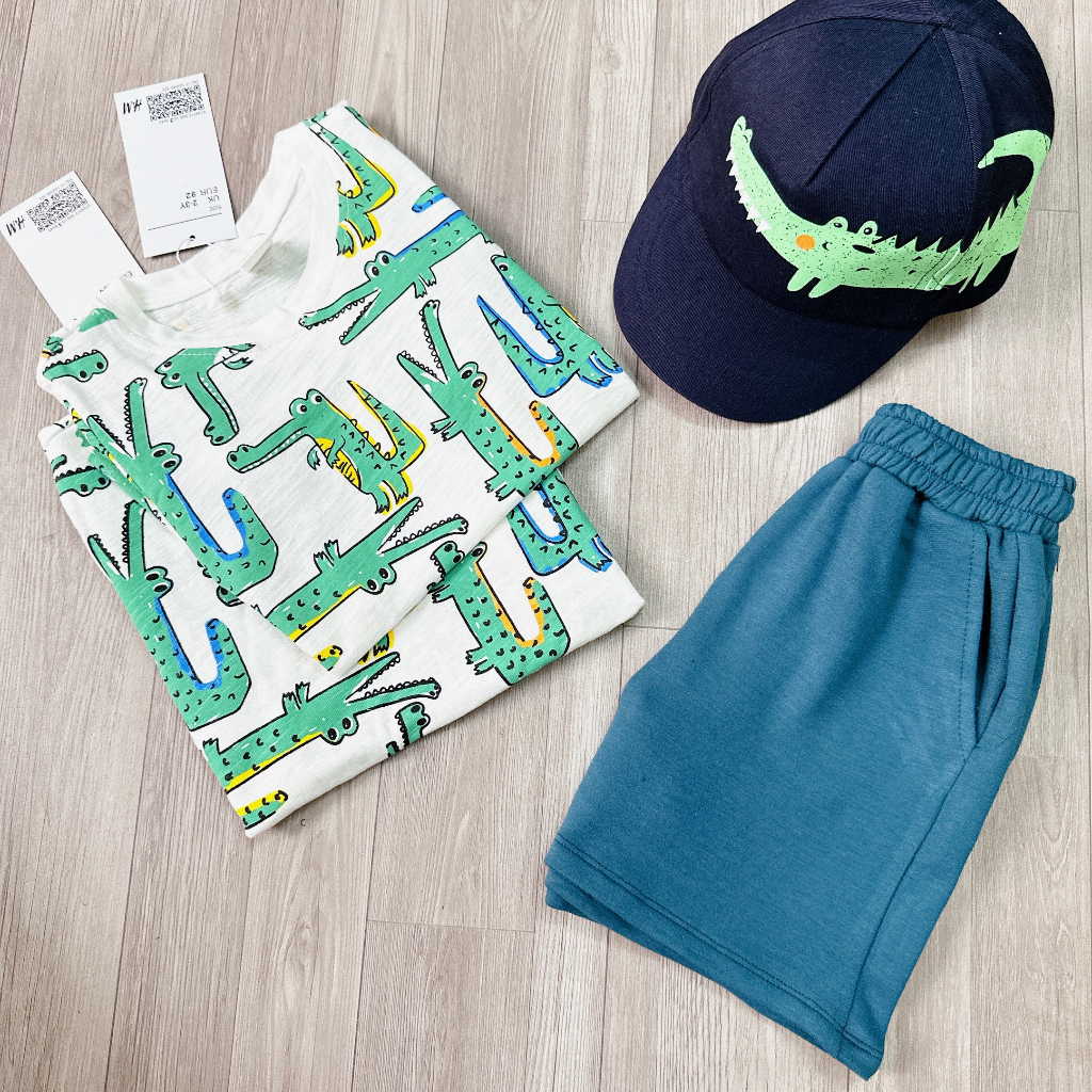Set 3 chi tiết hình cá sấu cho bé trai SHM003