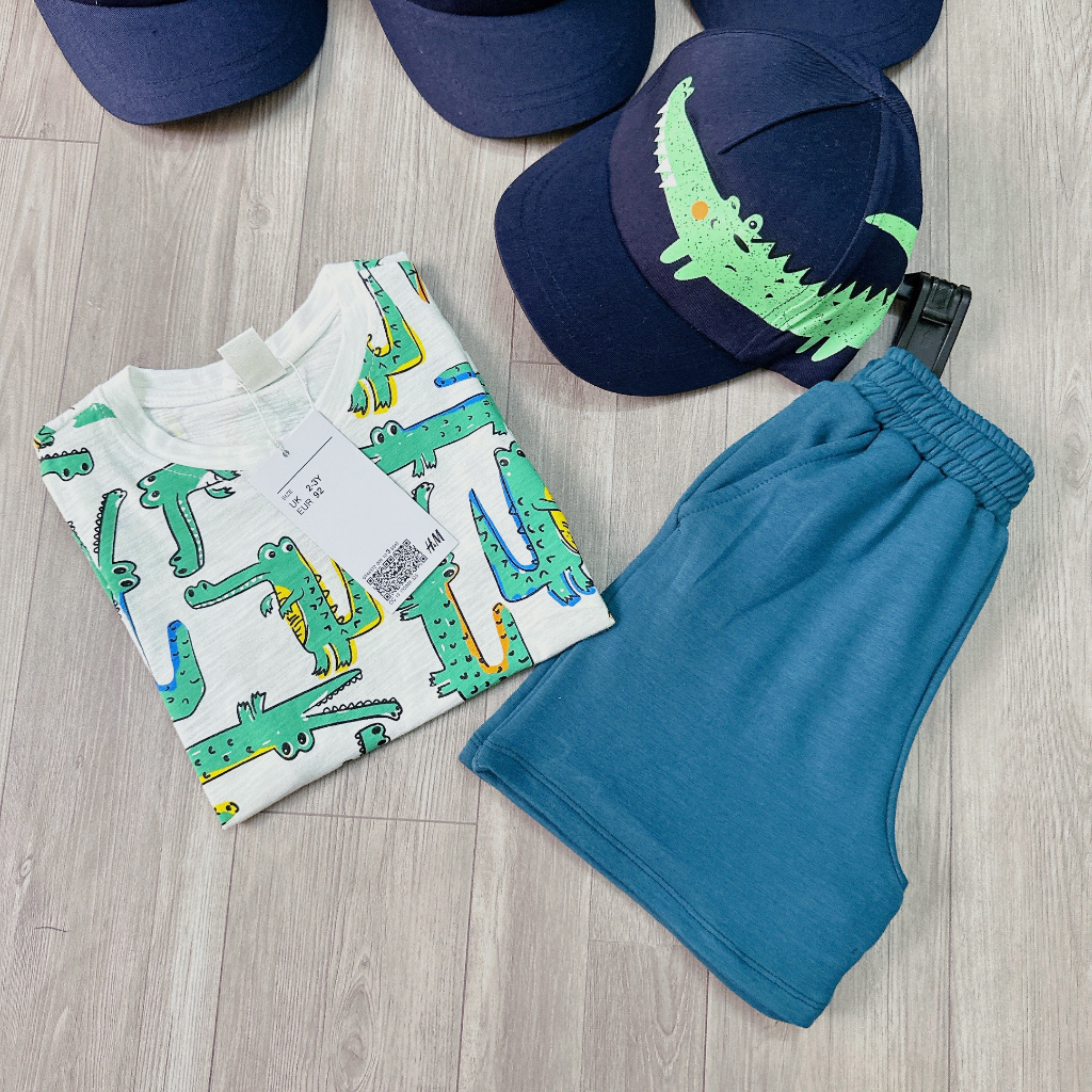 Set 3 chi tiết hình cá sấu cho bé trai SHM003