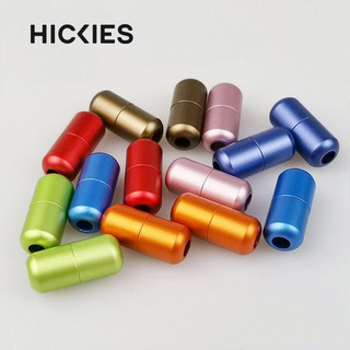 Set 2 nút khóa cho dây giày thể thao bằng hợp kim, hình tròn phù hợp với mọi loại dây - hickies
