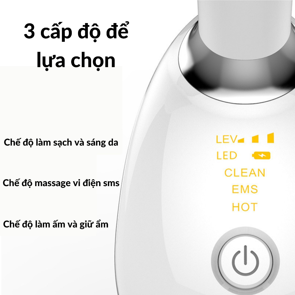 Máy nâng cơ mặt V line massage mặt ion âm dương làm ấm nhiệt độ lý tưởng 45 độ C | BigBuy360 - bigbuy360.vn