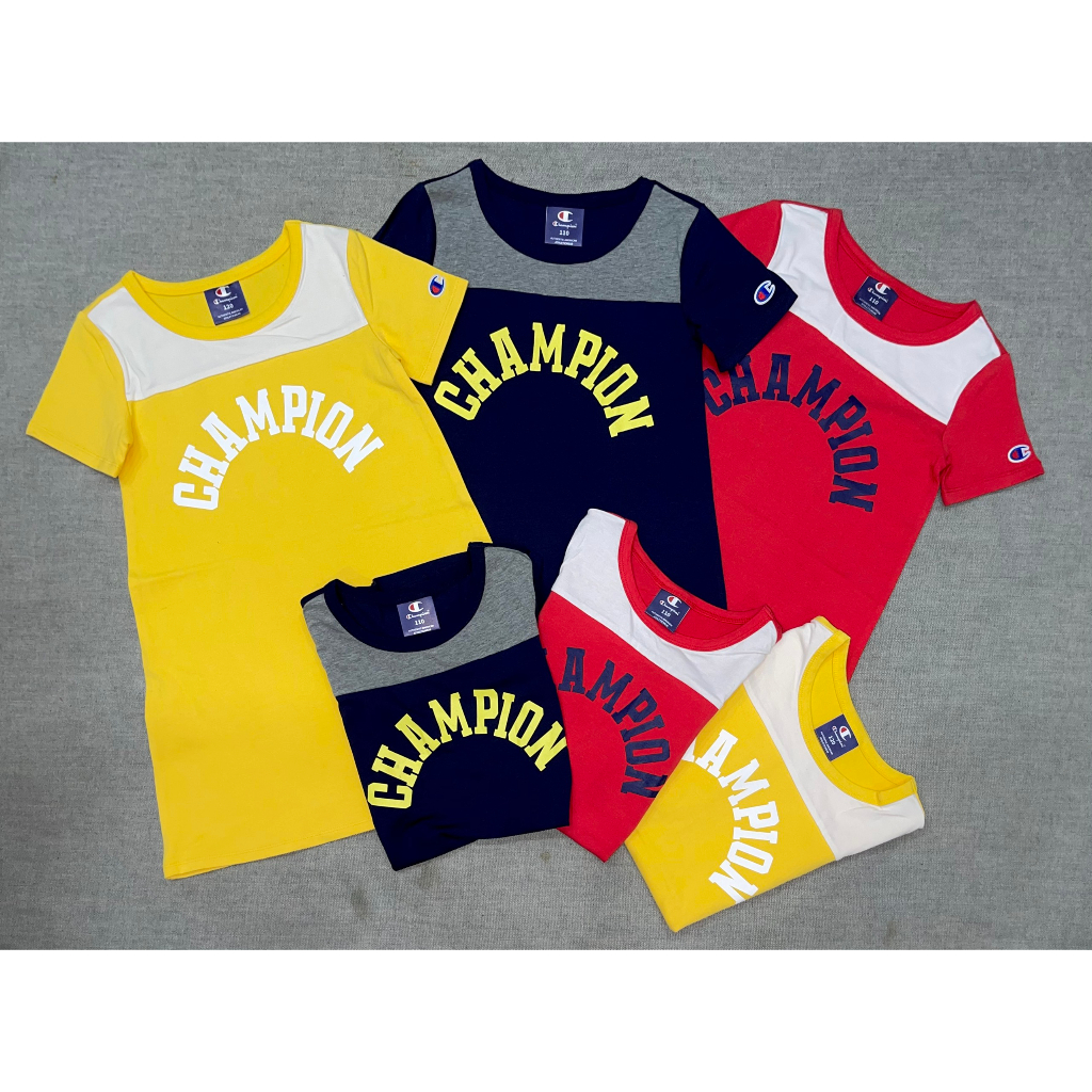 Đầm bé gái Champion cổ tròn chất cotton cao cấp, mềm mại thoáng mát không kích ứng da - thời trang trẻ em